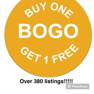 UNDER $15 LISTINGS ARE BUY ONE GET ONE FREE!